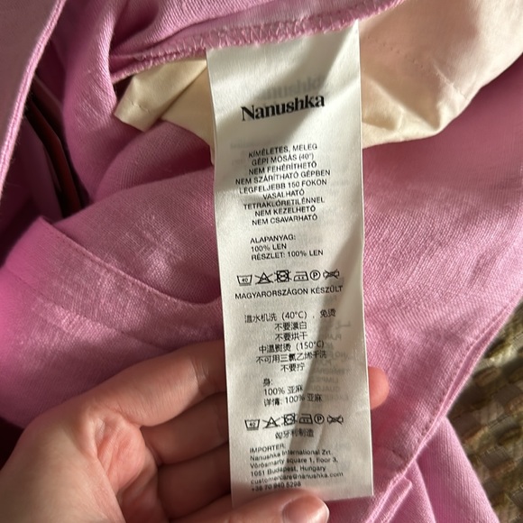 Revolve Pink Linen Pants - Picture 6 of 9